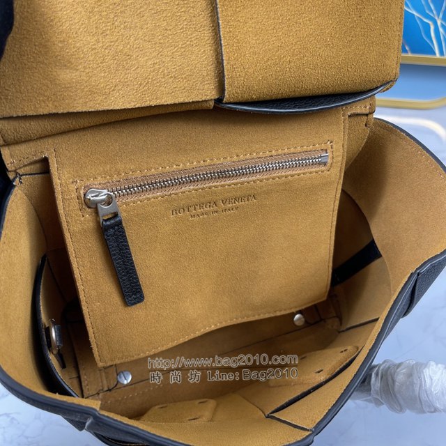Bottega veneta高端女包 KF008 寶緹嘉荔枝紋黑色arco29 BV經典款mini手拎肩背包  gxz1218